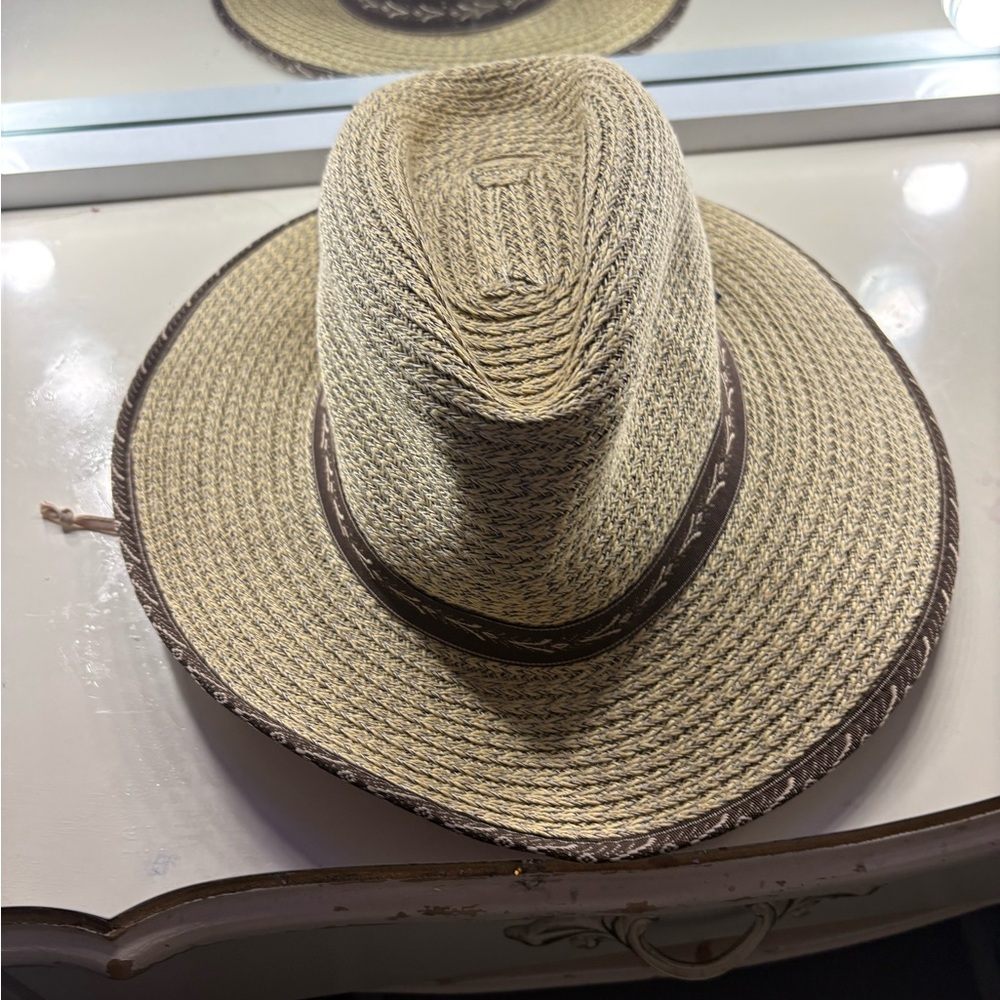 Stylish Tan and Brown sun hat